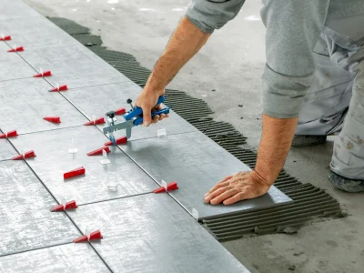 Tile-Installation-With-Leveling-System